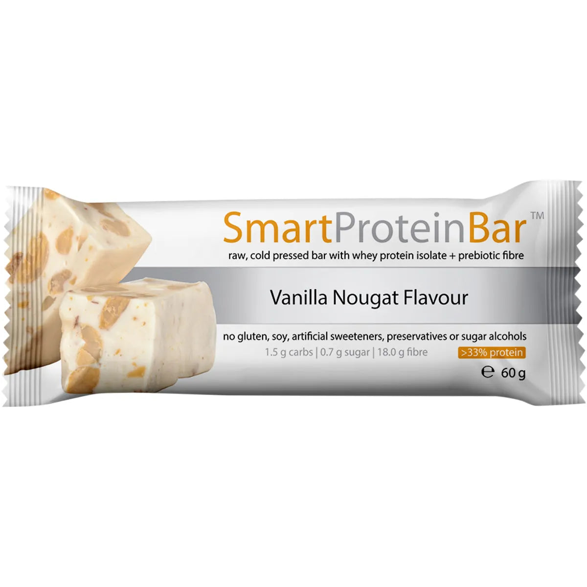 SMART PROTEIN BAR Vanilla Nougat Protein Bar 12x60g