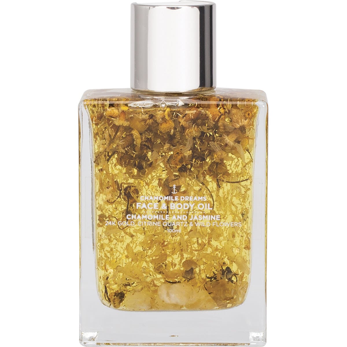 SUMMER SALT BODY Face & Body Oil With 24K Gold Chamomile Dream - Citrine Quartz 100ml
