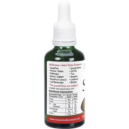 NIRVANA ORGANICS Liquid Stevia Coconut 50ml
