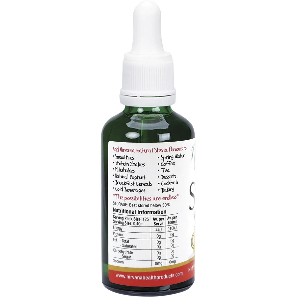 NIRVANA ORGANICS Liquid Stevia Ginger Ale 50ml