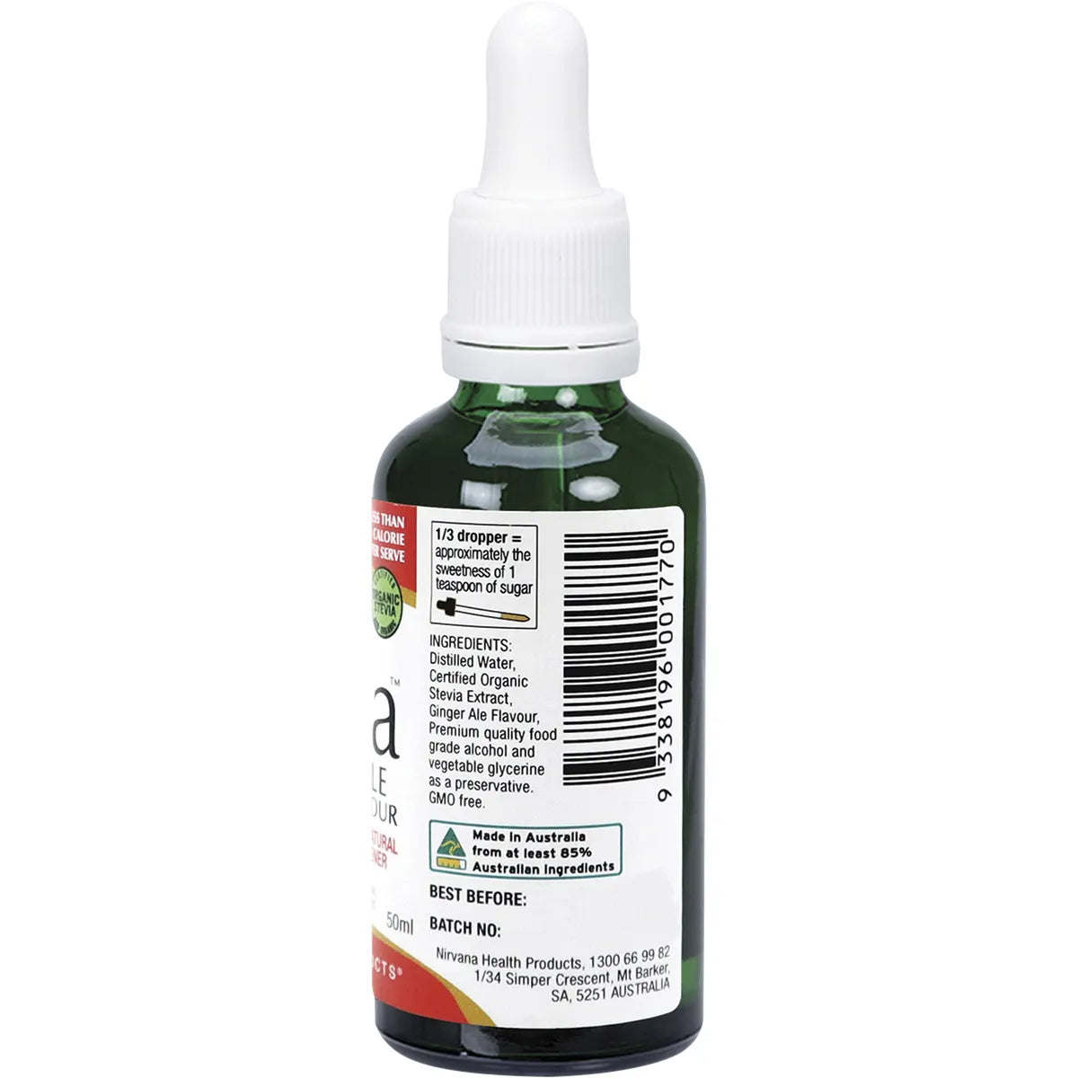 NIRVANA ORGANICS Liquid Stevia Ginger Ale 50ml