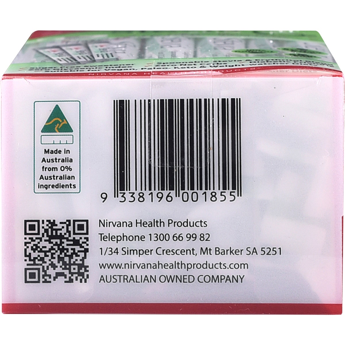 NIRVANA ORGANICS Stevia & Erythritol Sweetener Stevia Slim Sticks 50x2g