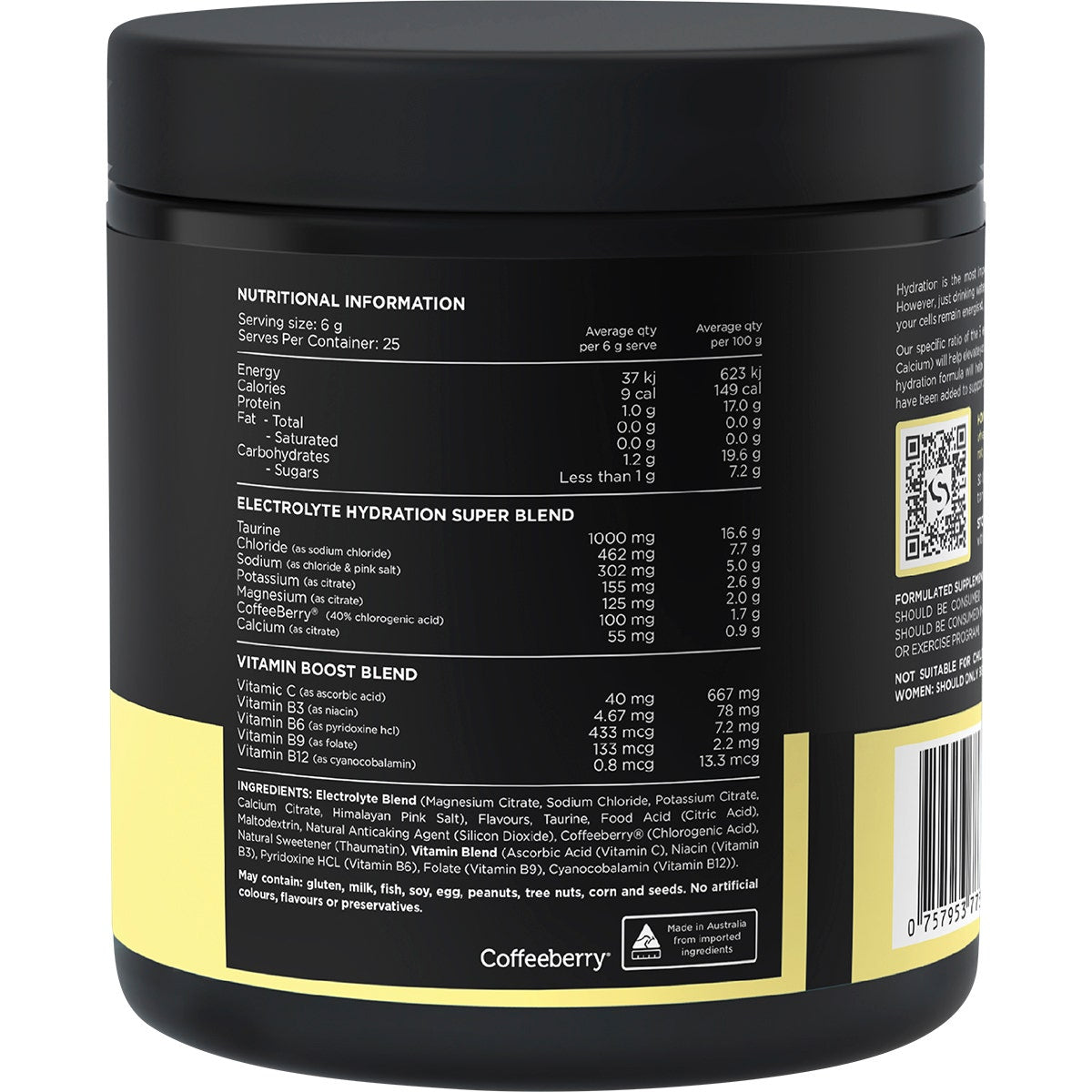 SWITCH NUTRITION Hydrate Electrolytes No Added Sugar Kiwi Watermelon 150g
