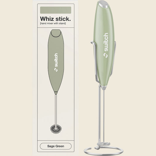 Switch Nutrition Whiz Stick Electric Mixer Sage Green