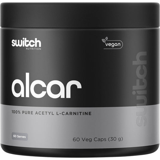 Switch Nutrition Alcar 100% Pure Acetyl L-carnitine 60 Caps