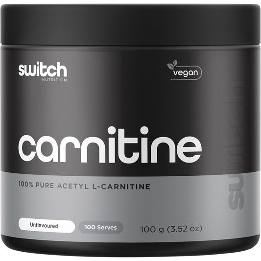 Switch Nutrition Carnitine 100% Pure Acetyl L-carnitine Unflavoured 100g
