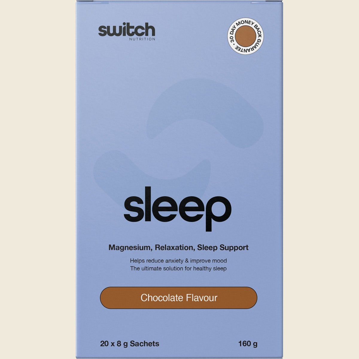 Switch Nutrition Sleep Magnesium Sachets Chocolate 20x8g