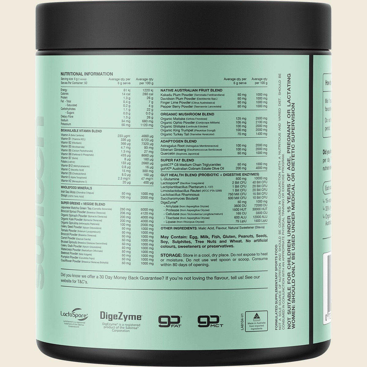 Switch Nutrition Greens Cloudy Apple 250g
