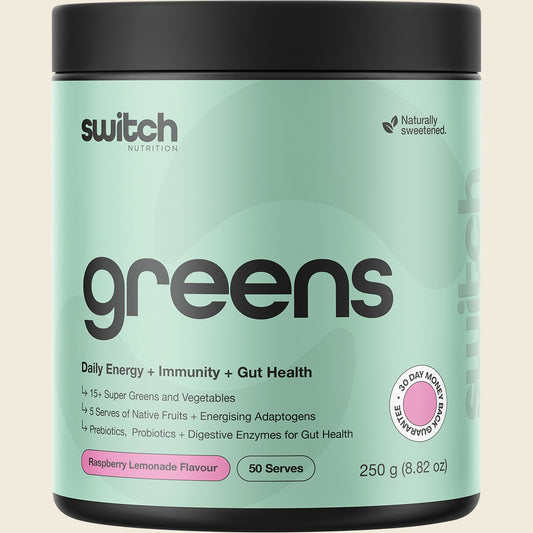 Switch Nutrition Greens Raspberry Lemonade 250g