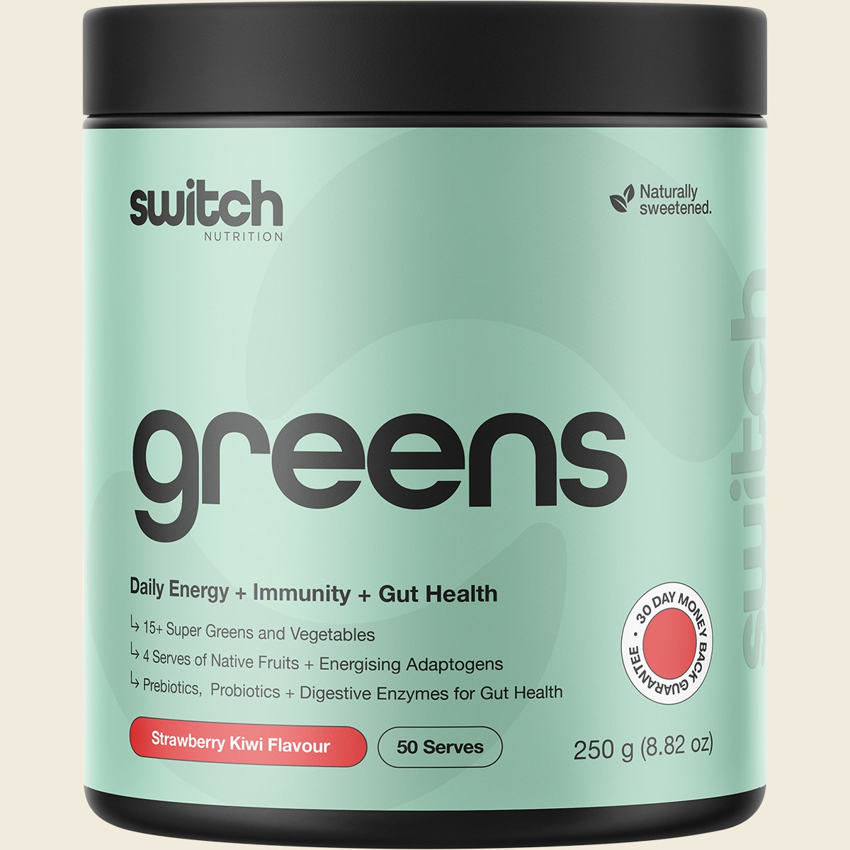 Switch Nutrition Greens Strawberry Kiwi 250g