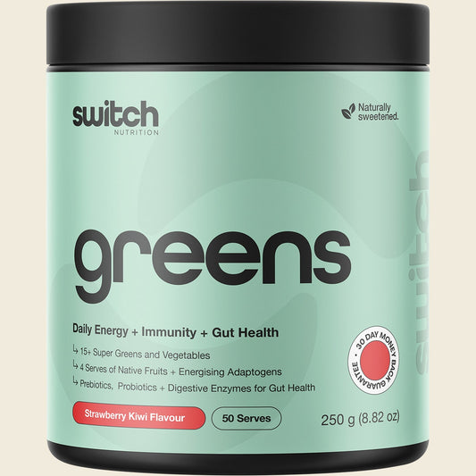 Switch Nutrition Greens Strawberry Kiwi 250g