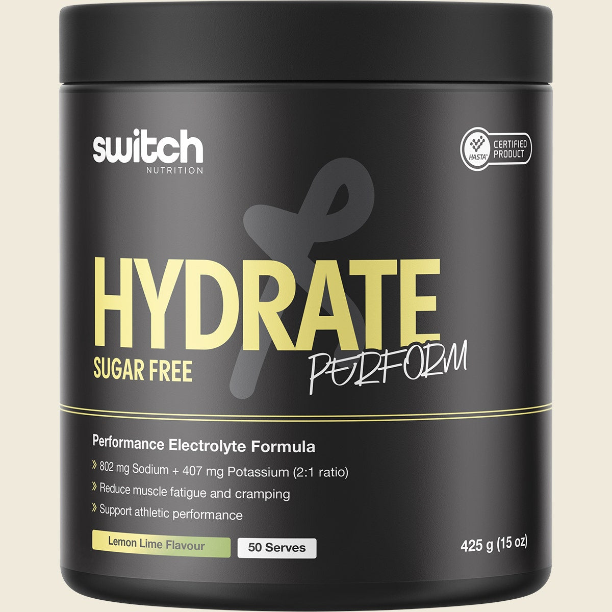 Switch Nutrition Hydrate Perform Sugar Free Lemon Lime 425g
