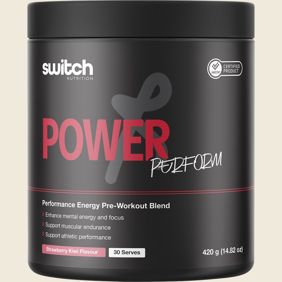 Switch Nutrition Power Perform Pre-Workout Blend Strawberry Kiwi 420g