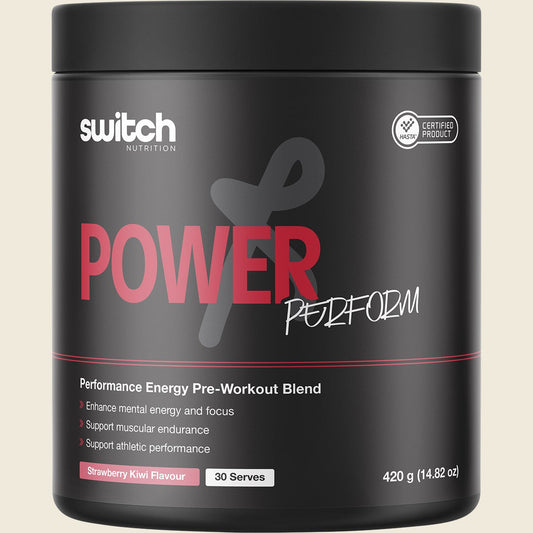 Switch Nutrition Power Perform Pre-Workout Blend Strawberry Kiwi 420g