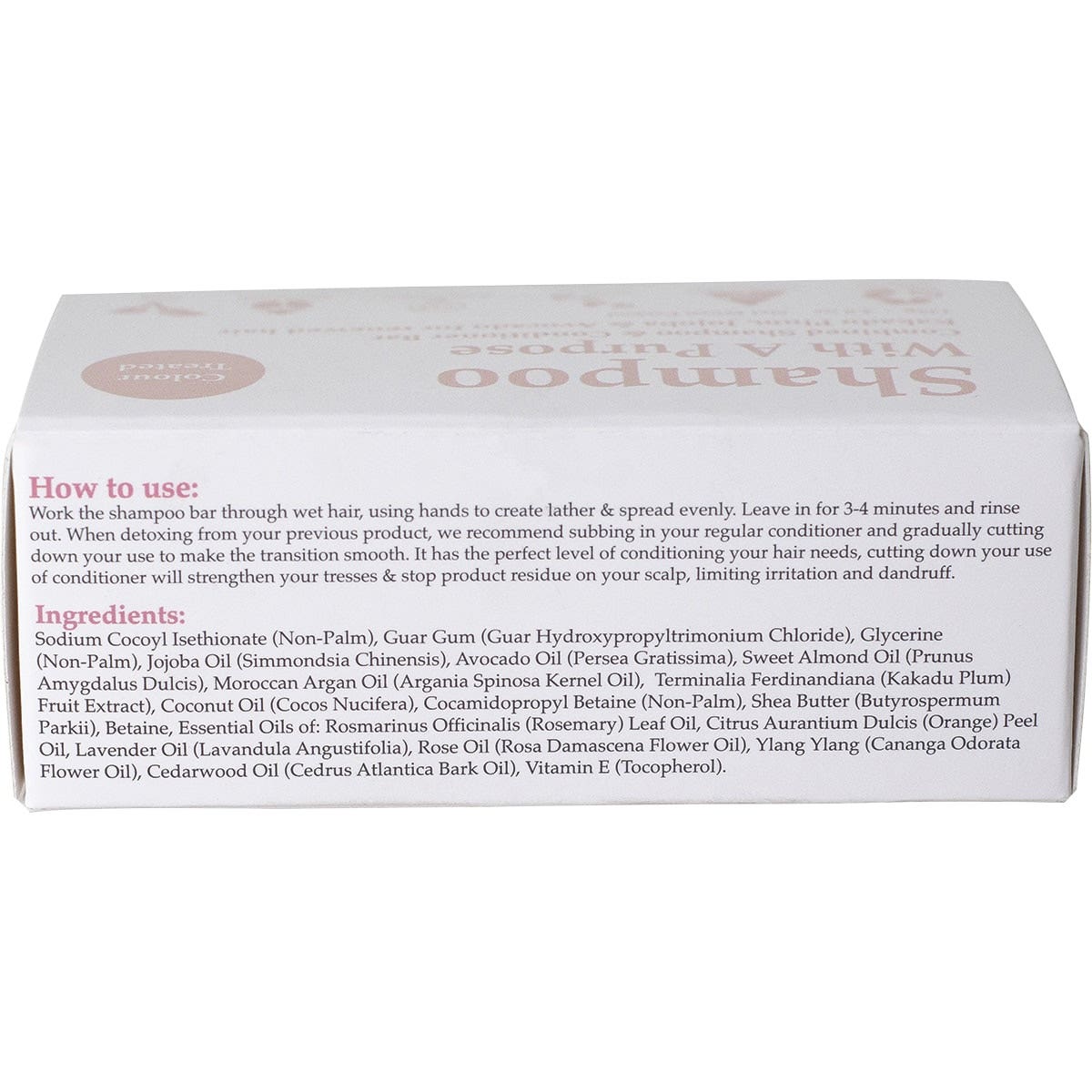 SHAMPOO WITH A PURPOSE Shampoo & Conditioner Bar Colour Treated Hair 135g