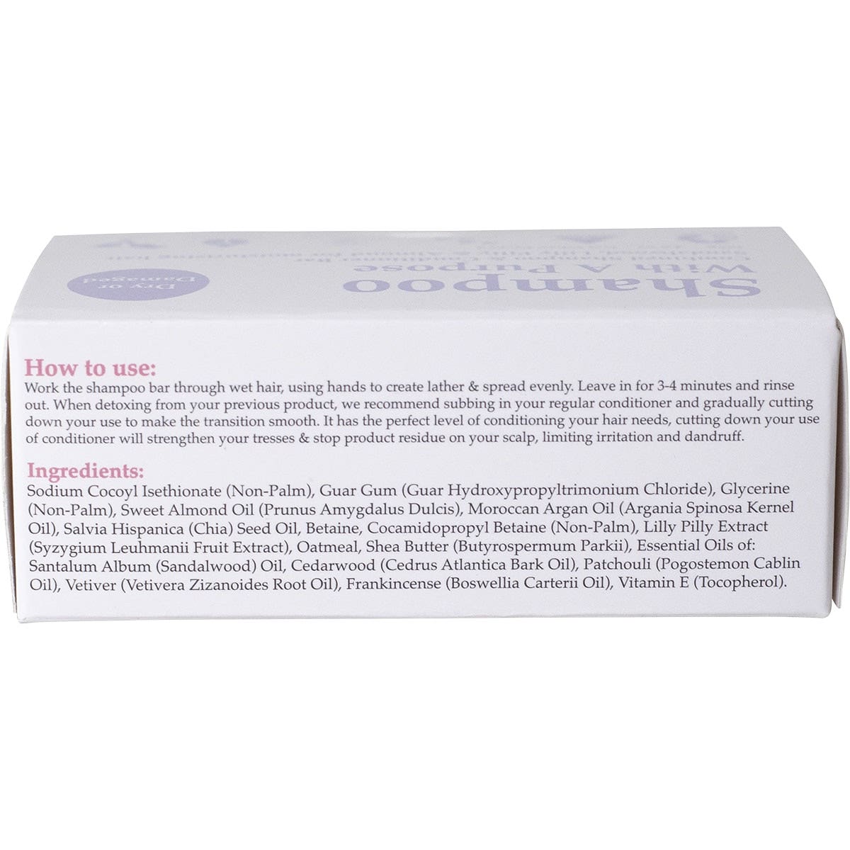SHAMPOO WITH A PURPOSE Shampoo & Conditioner Bar Dry Or Damaged Hair 135g