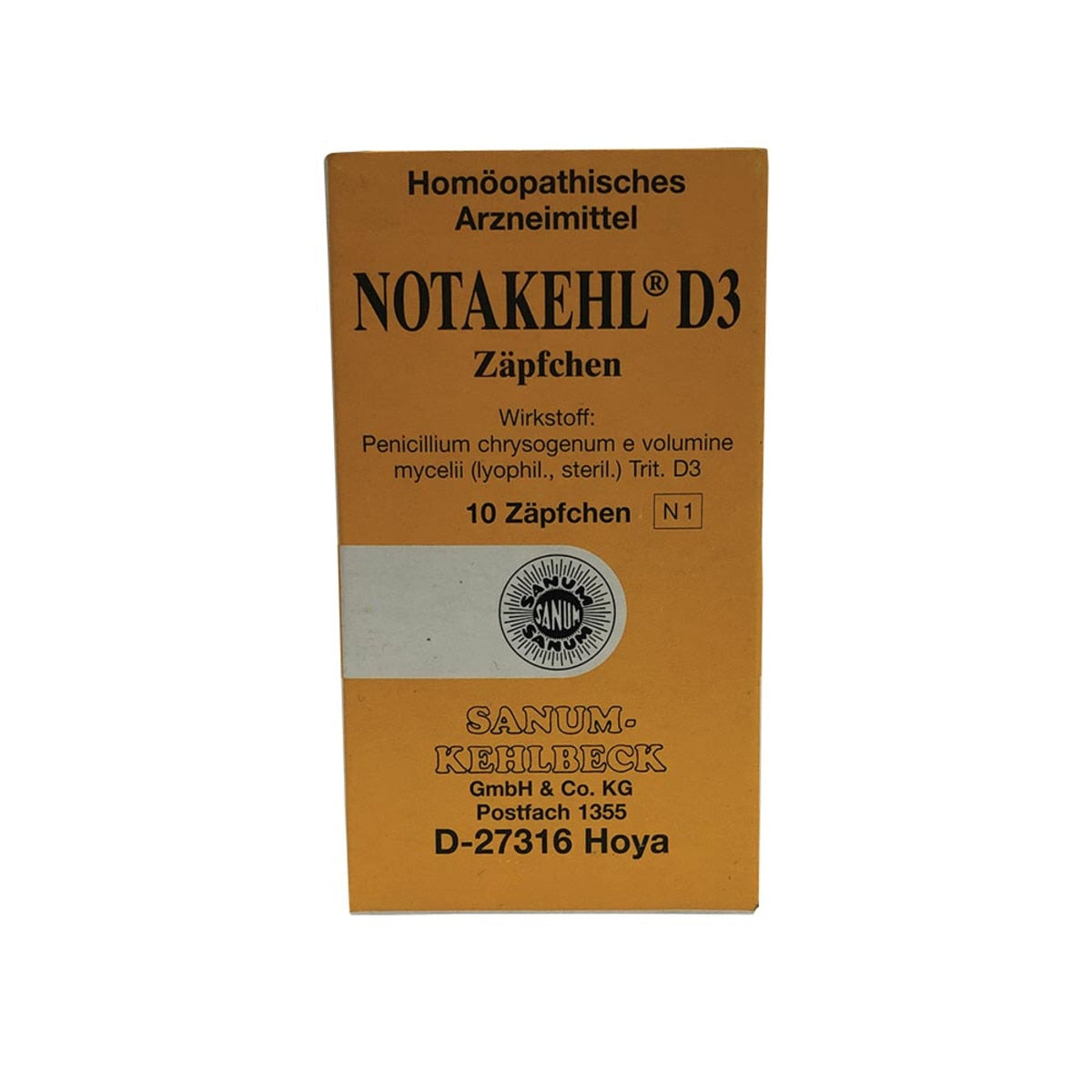 Sanum Notakehl Suppositories (D3) x 10 Pack