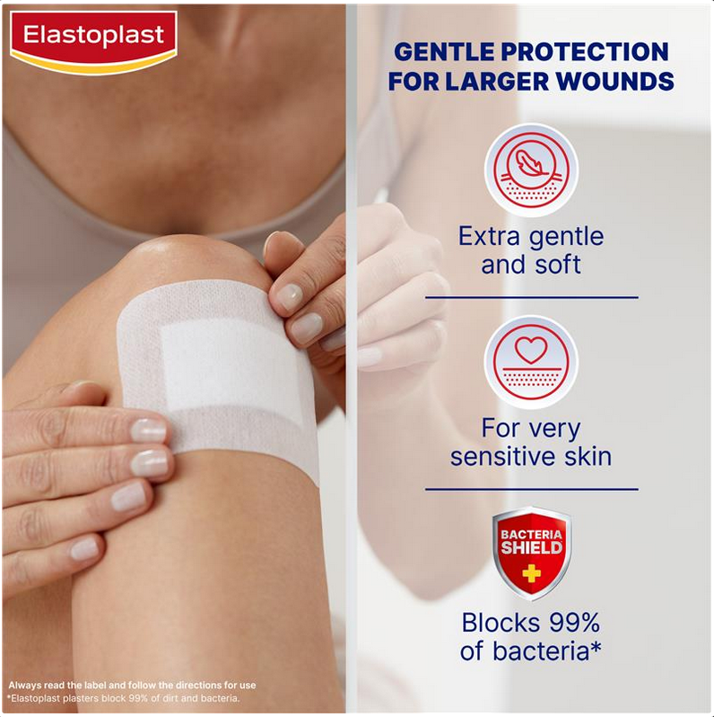Elastoplast Sensitive Dressing 3XL 10x15cm 5 Dressings