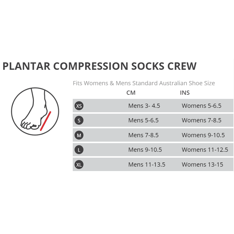 Thermoskin Plantar FXT Crew Compression Socks