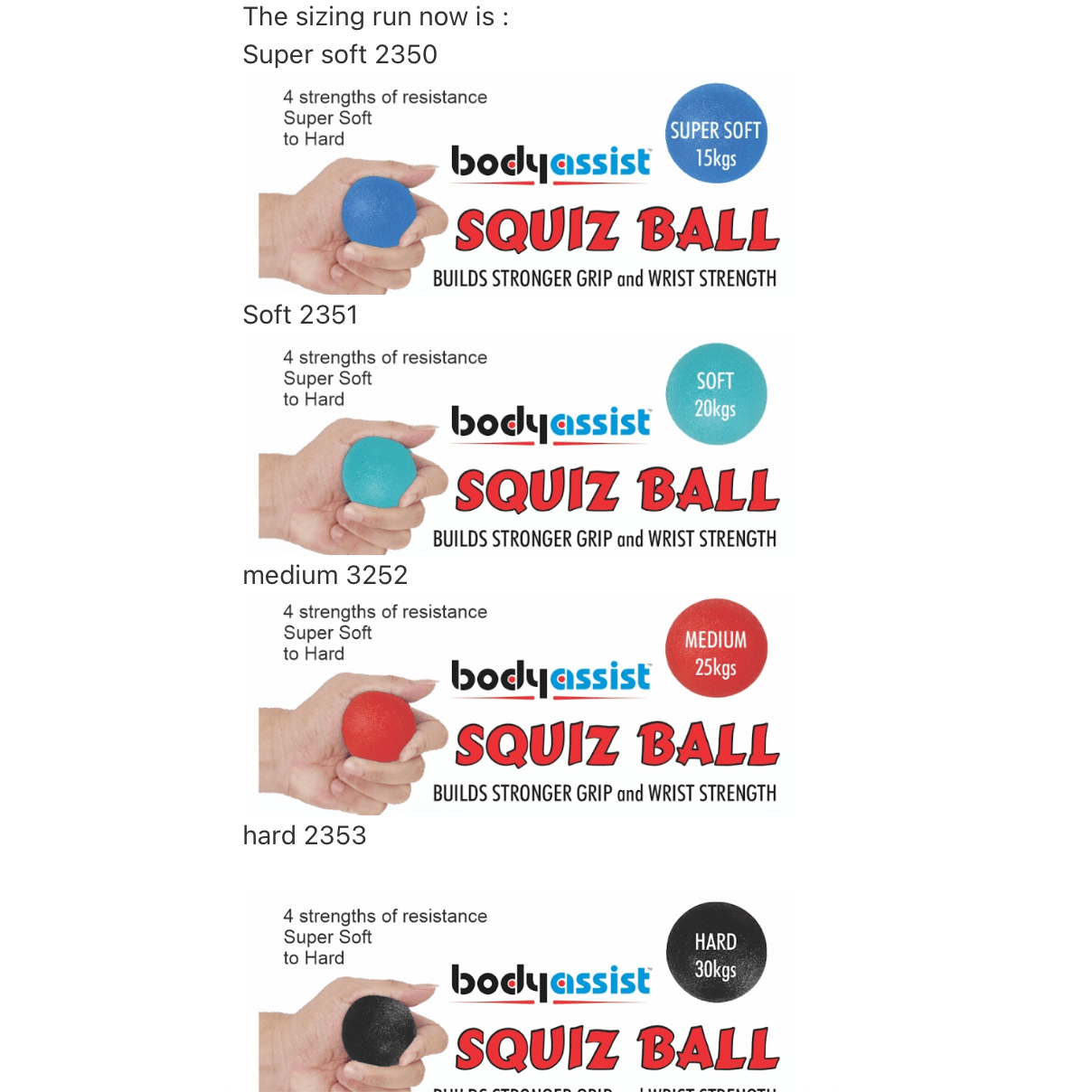 Body Assist Squiz Ball