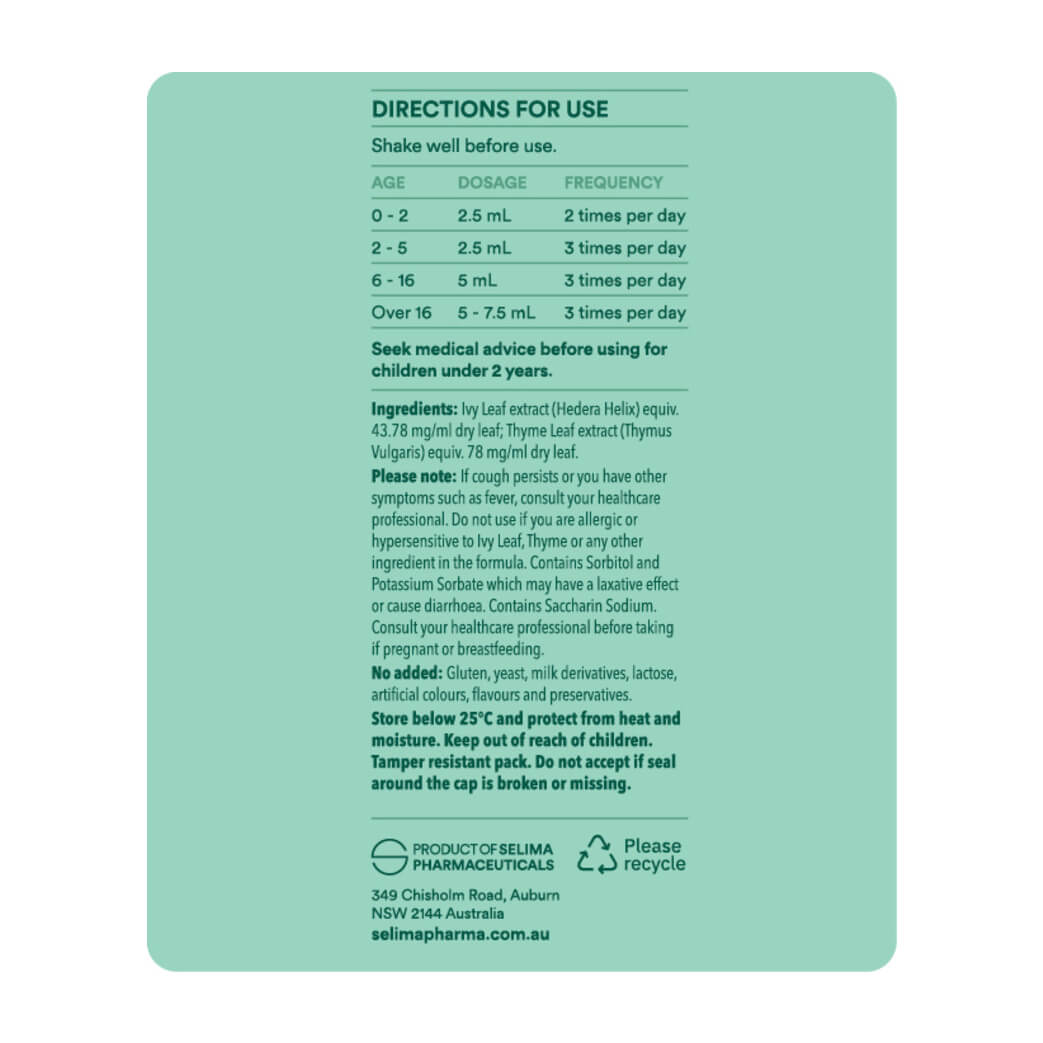 Ultra Nature Selituss Cough syrup 100mL