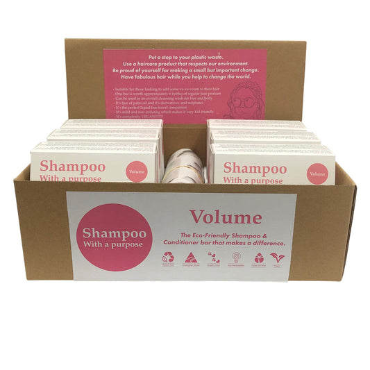 Shampoo With A Purpose Shampoo & Conditioner Bar Volume 135g x 12 Display