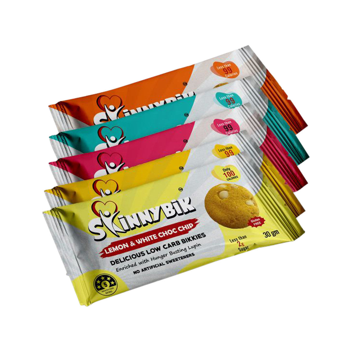 Skinnybik Biscuits Mixed Flavours (2 x 15g) x 18 Display