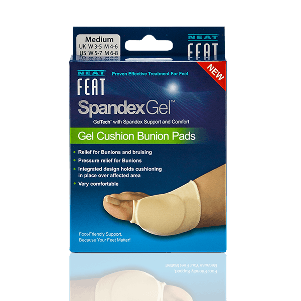 Neat Feat Spandex Gel Cushion Bunion Pads Medium