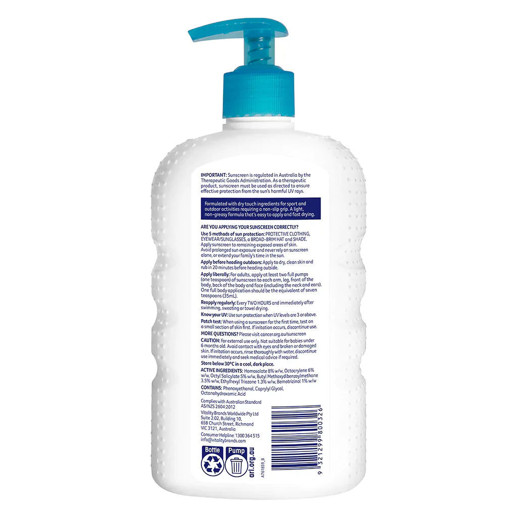 Cancer Council SPF 50 Sport Dry Touch & Sweat Resistant 500ml
