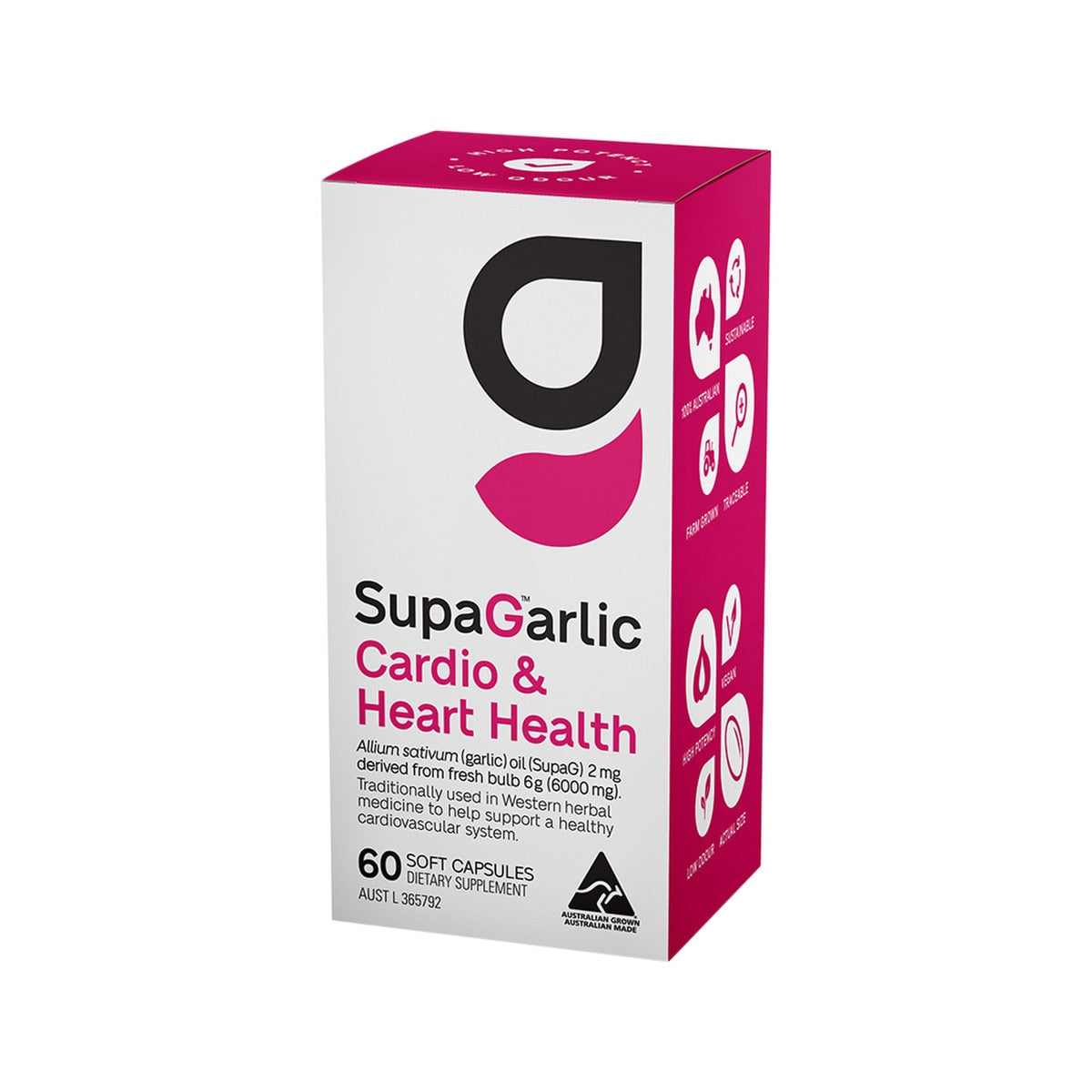 SupaGarlic Cardio & Heart Health 60c