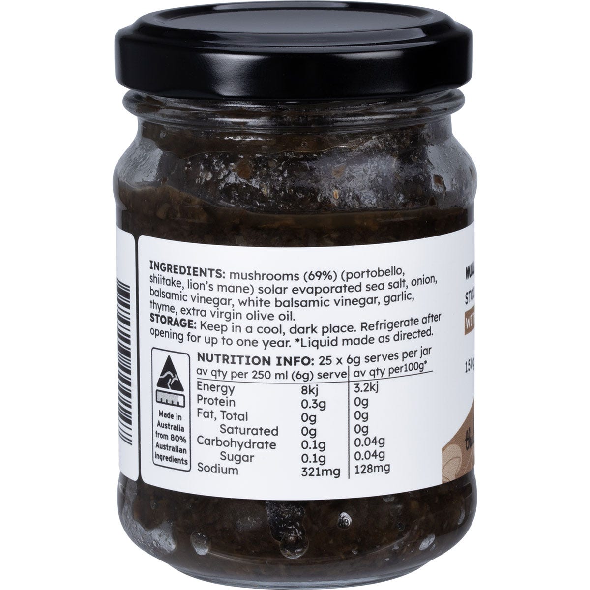 The Broth Sisters Mushroom Stock Concentrate with Lions Mane makes 7 Litres 150g