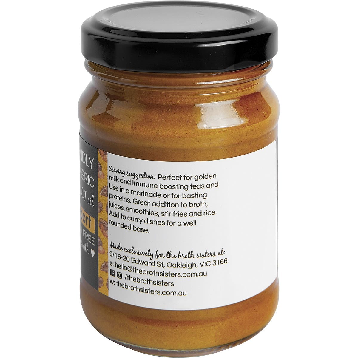 THE BROTH SISTERS Activated Turmeric & Ginger Paste With MCT Oil 170g