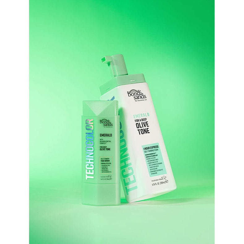 Bondi Sands Technocolor 1 Hour Express Self Tanning Face Serum - Emerald, 50 Ml