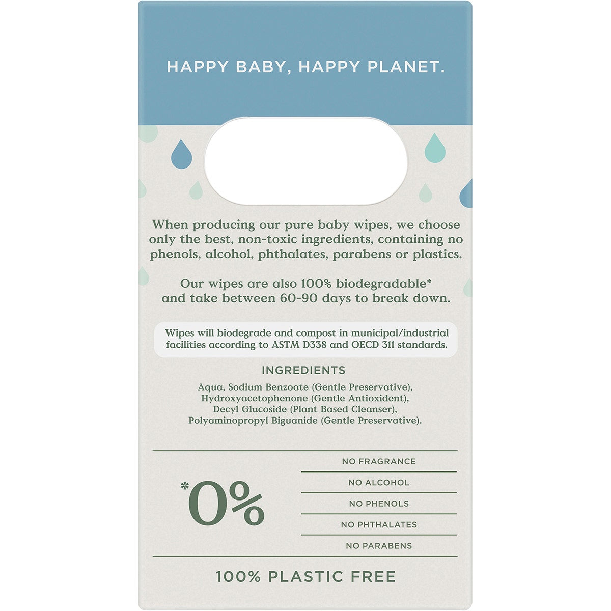 TOOSHIES BY TOM Pure Baby Wipes 99% Pure Water 70