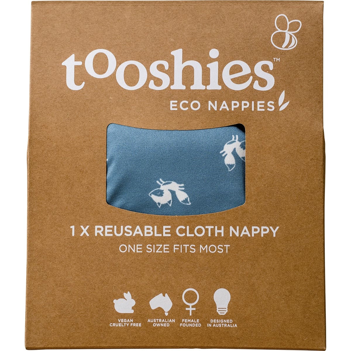 Tooshies Reusable Nappy One Size Fits Most 4-17kg