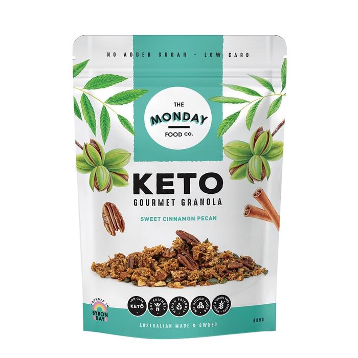 THE MONDAY FOOD CO Keto Gourmet Granola Sweet Cinnamon Pecan 800g