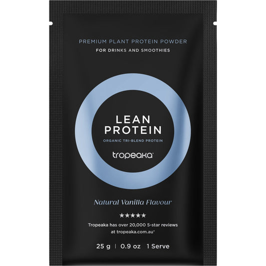 Tropeaka Lean Protein Vanilla Sachets 25g(Pack of 12)