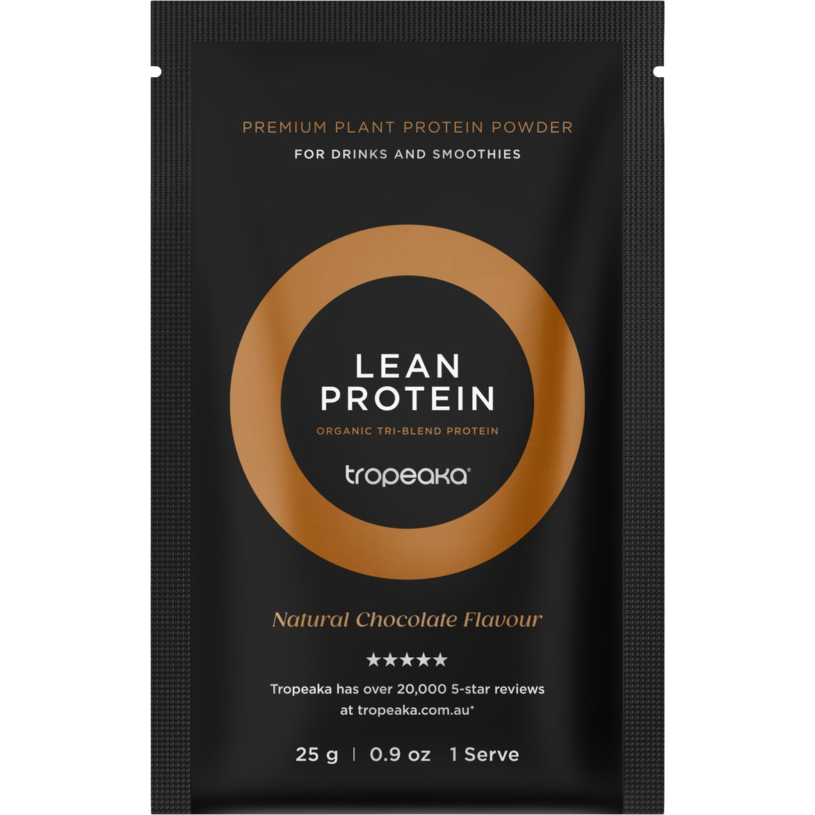 Tropeaka Lean Protein Chocolate Sachets 25g(Pack of 12)