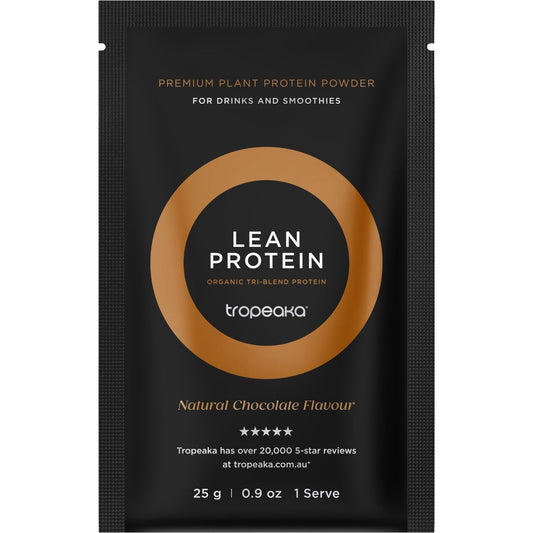 Tropeaka Lean Protein Chocolate Sachets 25g(Pack of 12)