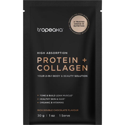 Tropeaka Protein & Collagen Rich Choc 30g(Pack of 12)