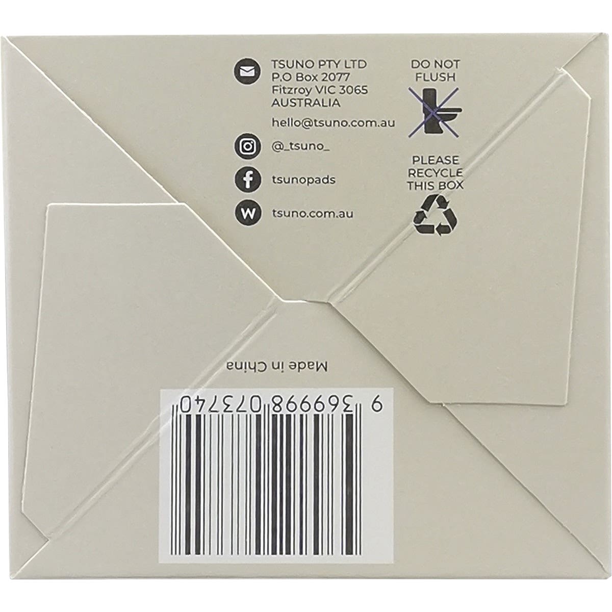 TSUNO Natural Bamboo Pads Super (Winged & Ultra-Thin) 10