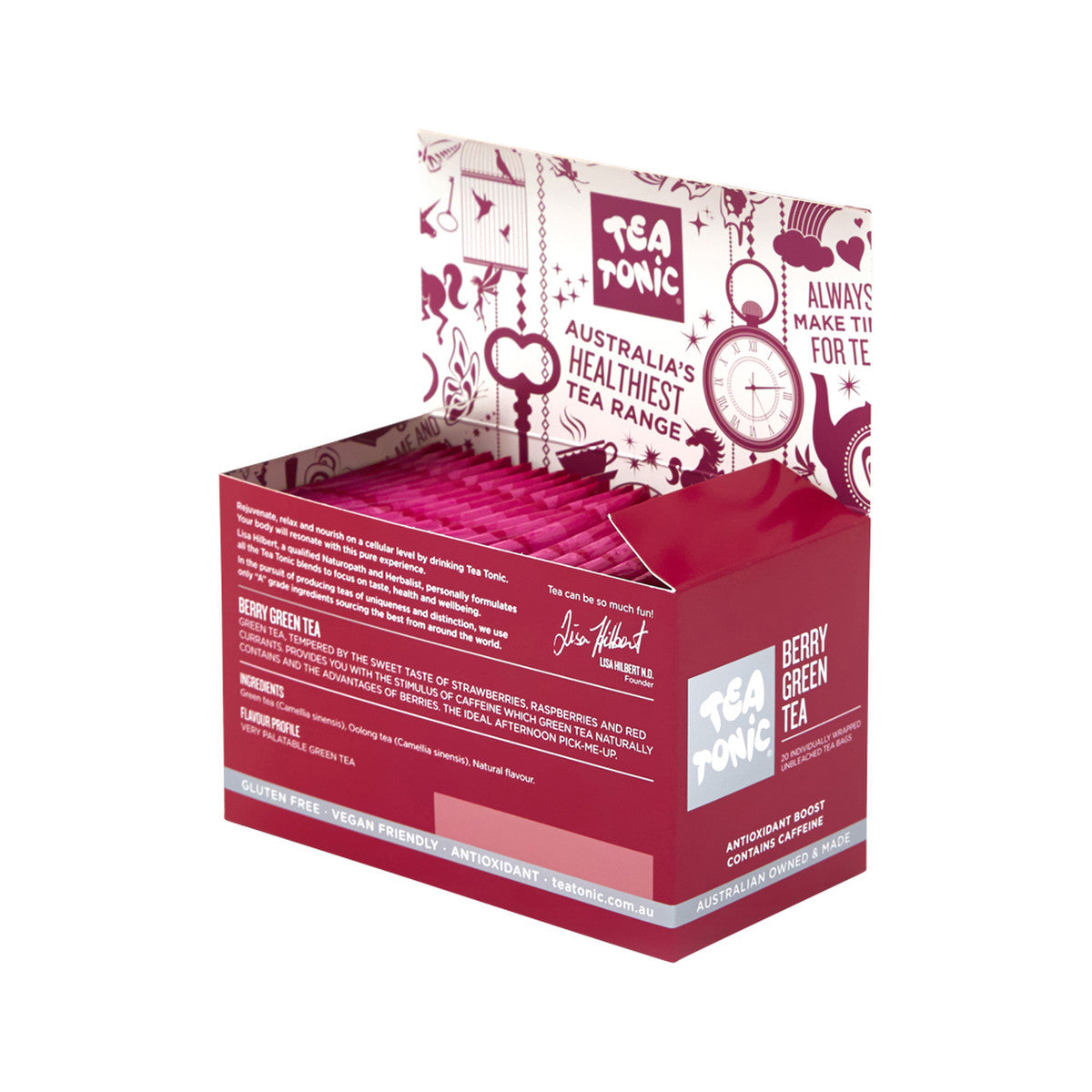 Tea Tonic Berry Green Tea x 20 Tea Bags