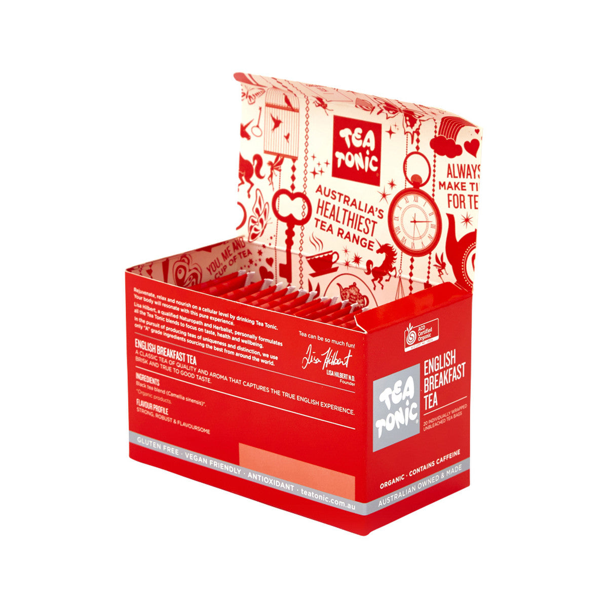 Tea Tonic Organic English Breakfast Tea x 20 Tea Bags