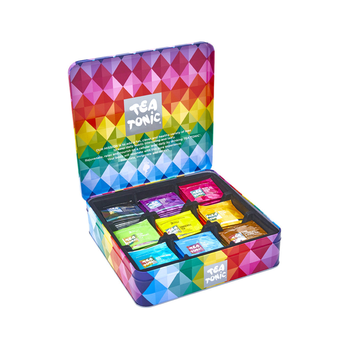 Tea Tonic Gourmet Tin Tea Chest Deluxe x 63 Tea Bags