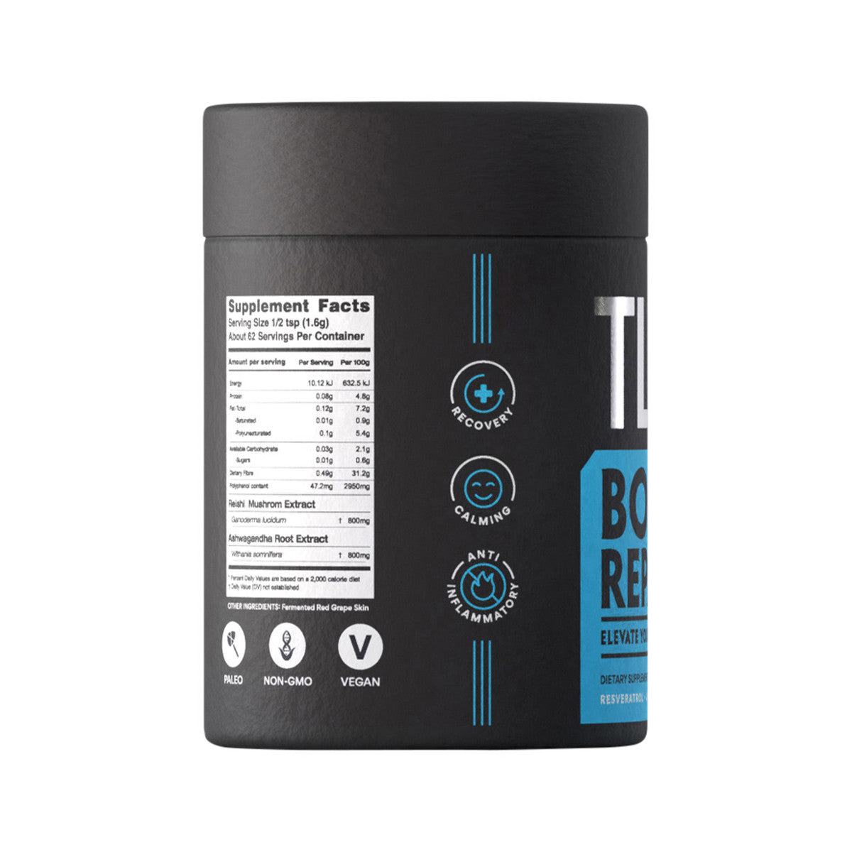 Teelixir Organic TLXR Body Repair Blend (Resveratrol Ashwagandha Reishi) 100g