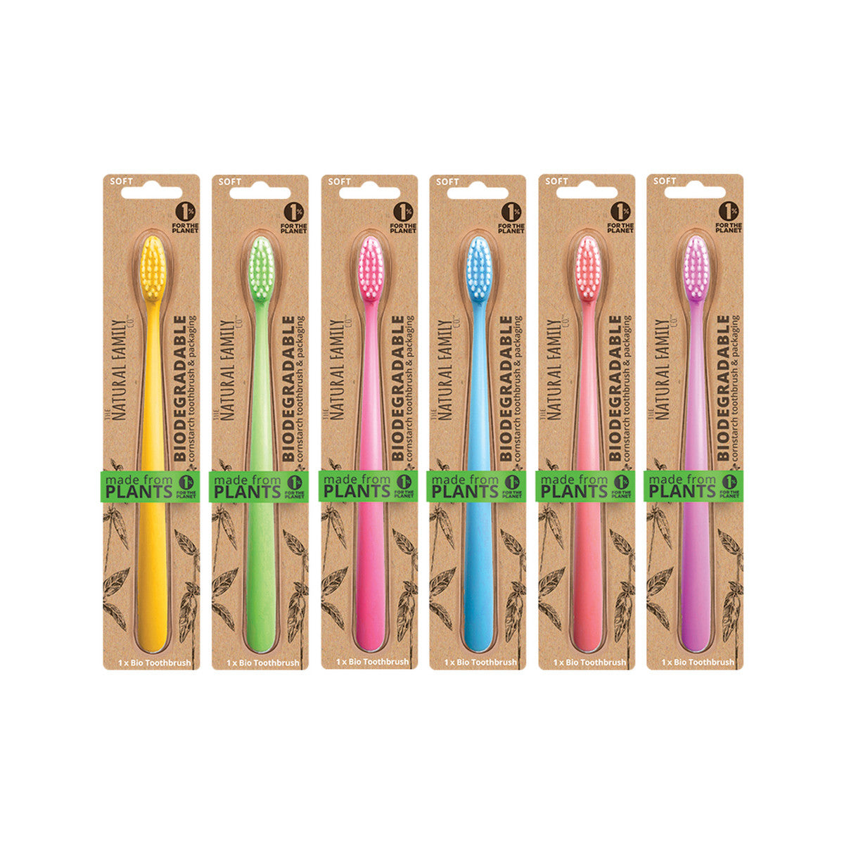 NFCO. Bio Toothbrush Neon Soft (Colours may vary) 8