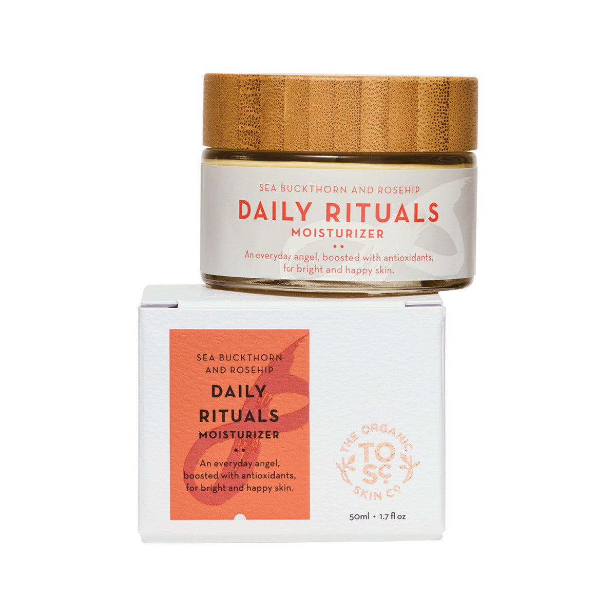 The Organic Skin Co Organic Daily Rituals Moisturiser Sea Buckthorn and Rosehip 50ml