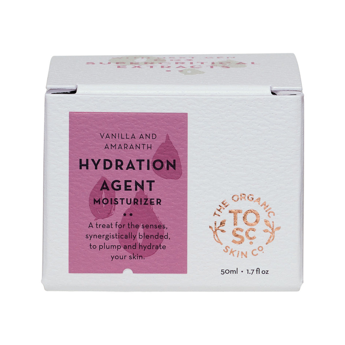 The Organic Skin Co Organic Hydration Agent Moisturiser Vanilla and Amaranth 50ml