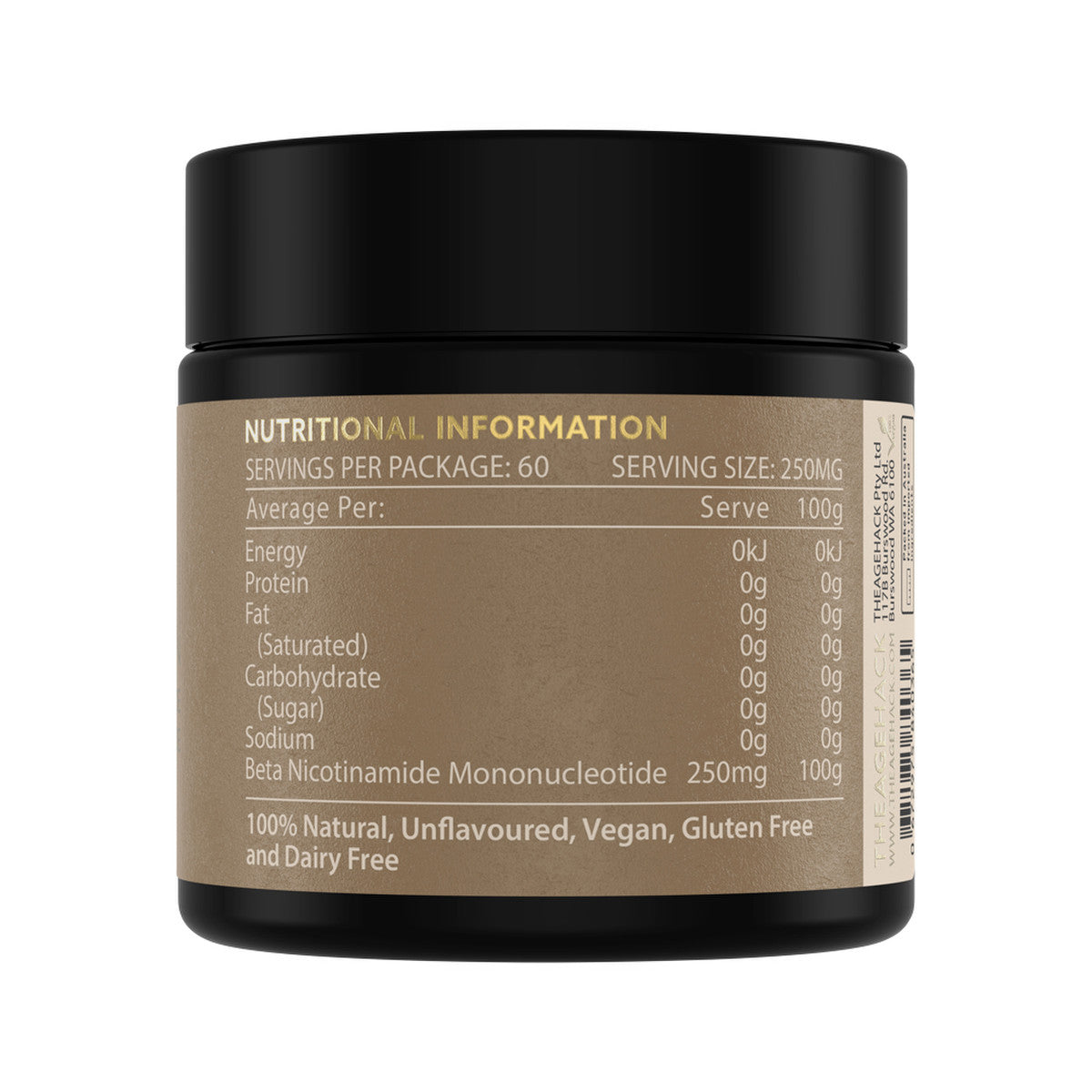 Theagehack NMN Beta-Nicotinamide Mononucleotide 15g