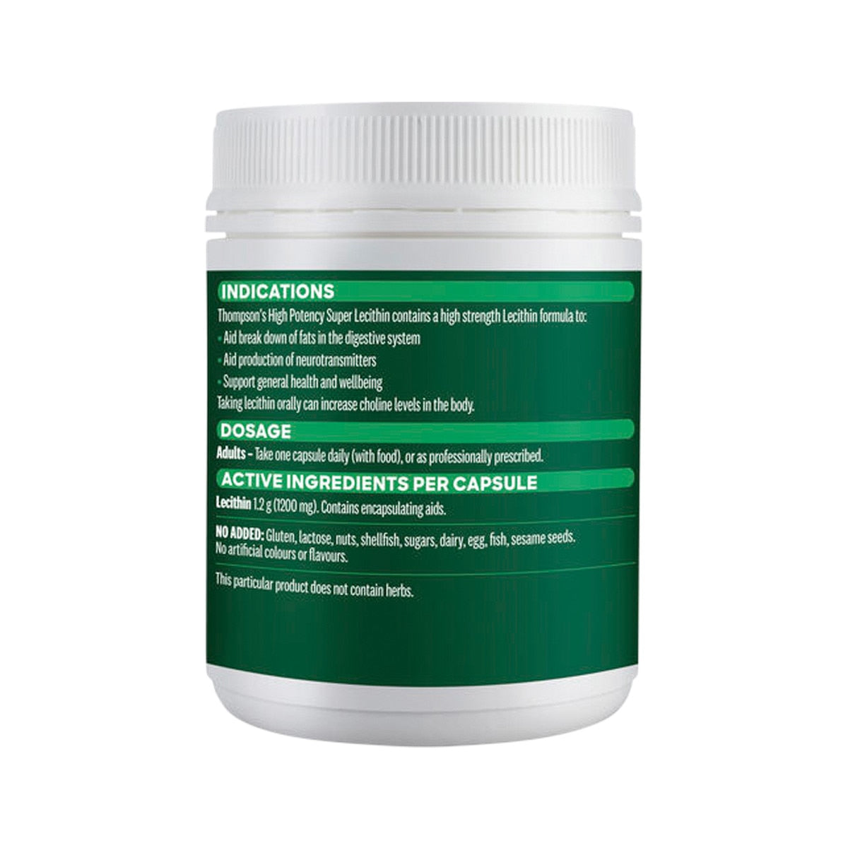 Thompson's High Potency Super Lecithin 200 Capsules